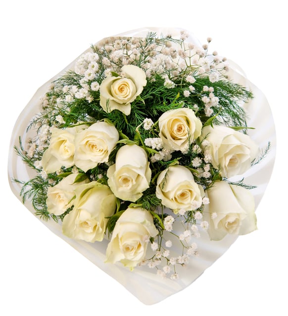 11 Beyaz Gül Buketi – Saflık ve Zarafetin Sembolü