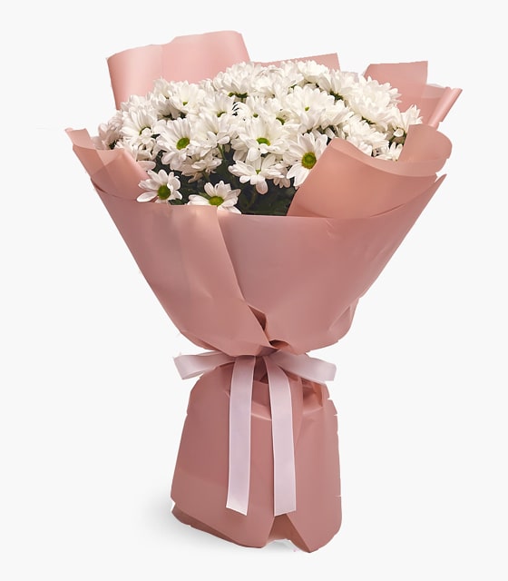 Masumiyetin Işığı Beyaz Papatya Buketi