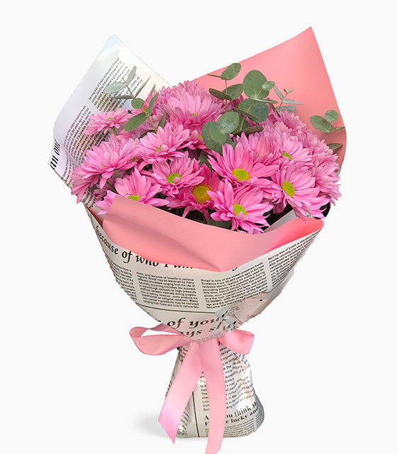 Pembe Papatya Buketi – Zarif ve Taze Çiçek Aranjmanı