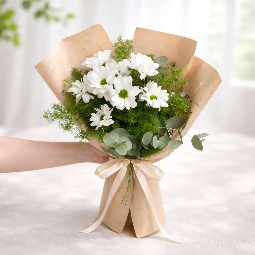 Papatya Buketi (DOĞAL TASARIM)