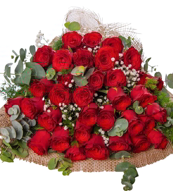 35 Kırmızı Gül Buketi – Kusursuz Aşkın Büyük İfadesi