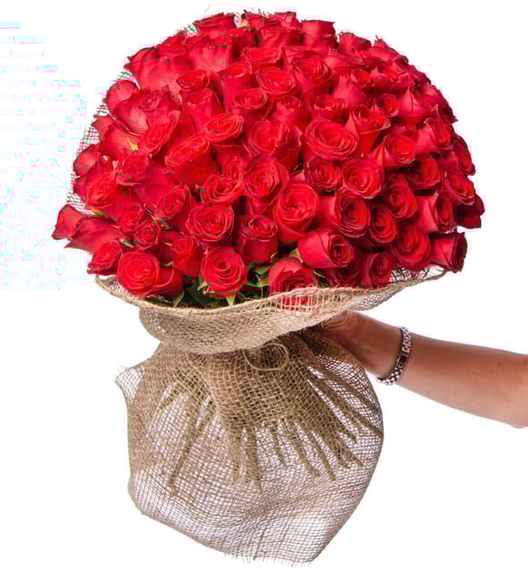 101 Kırmızı Gül Buketi – “Sonsuza Dek Seninim” Sözünün En Büyük Hali