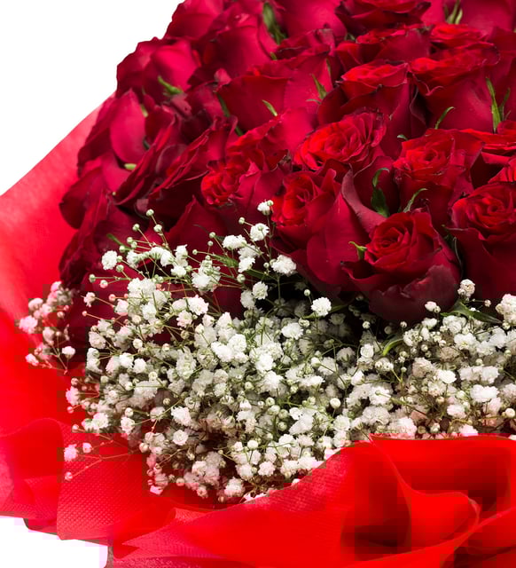100 Kırmızı Gül Buketi – Aşkın En İddialı Hali