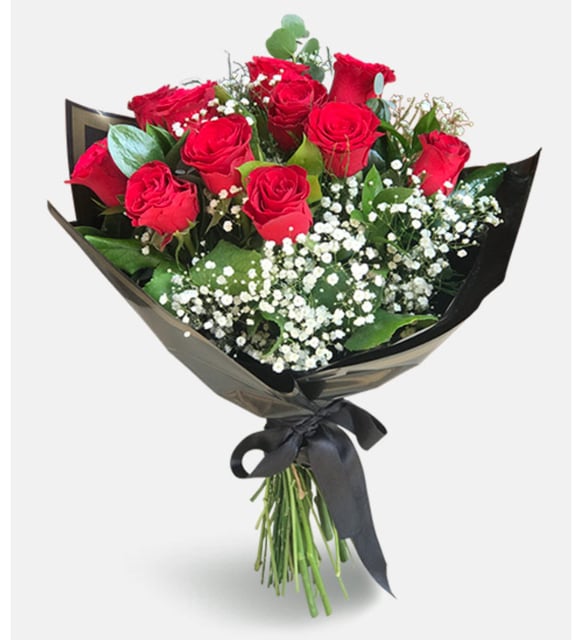 11'li Kırmızı Gül Buketi
